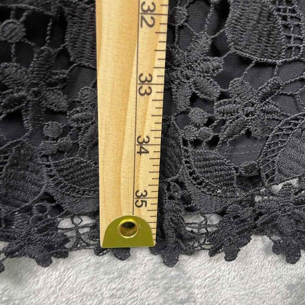 Lauren Ralph Lauren Dress Women's Plus 1X Black Lace Off Shoulder Cocktail LBD - Picture 8 of 8